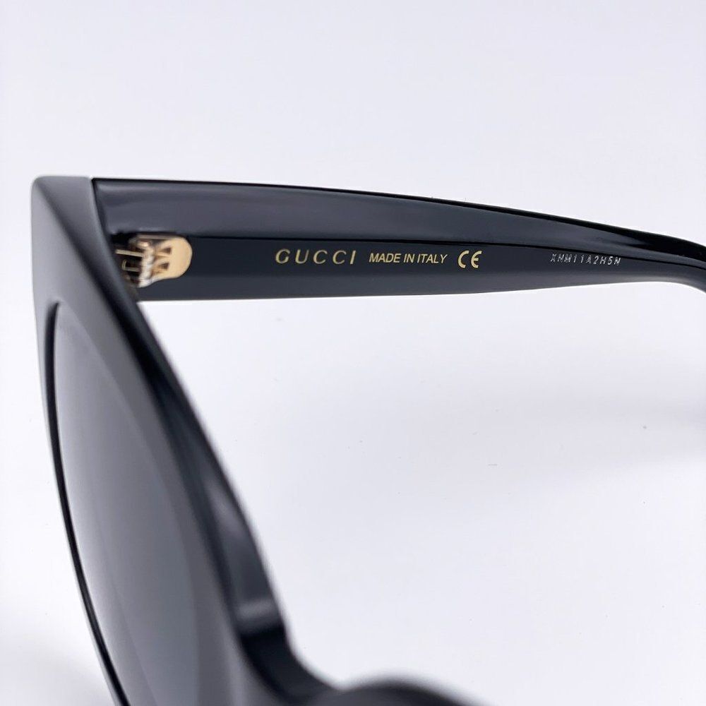 SALE! NEW Gucci  GG0208S 001 Black Gray Mirrored Gradient Square Women - Picture 12 of 13